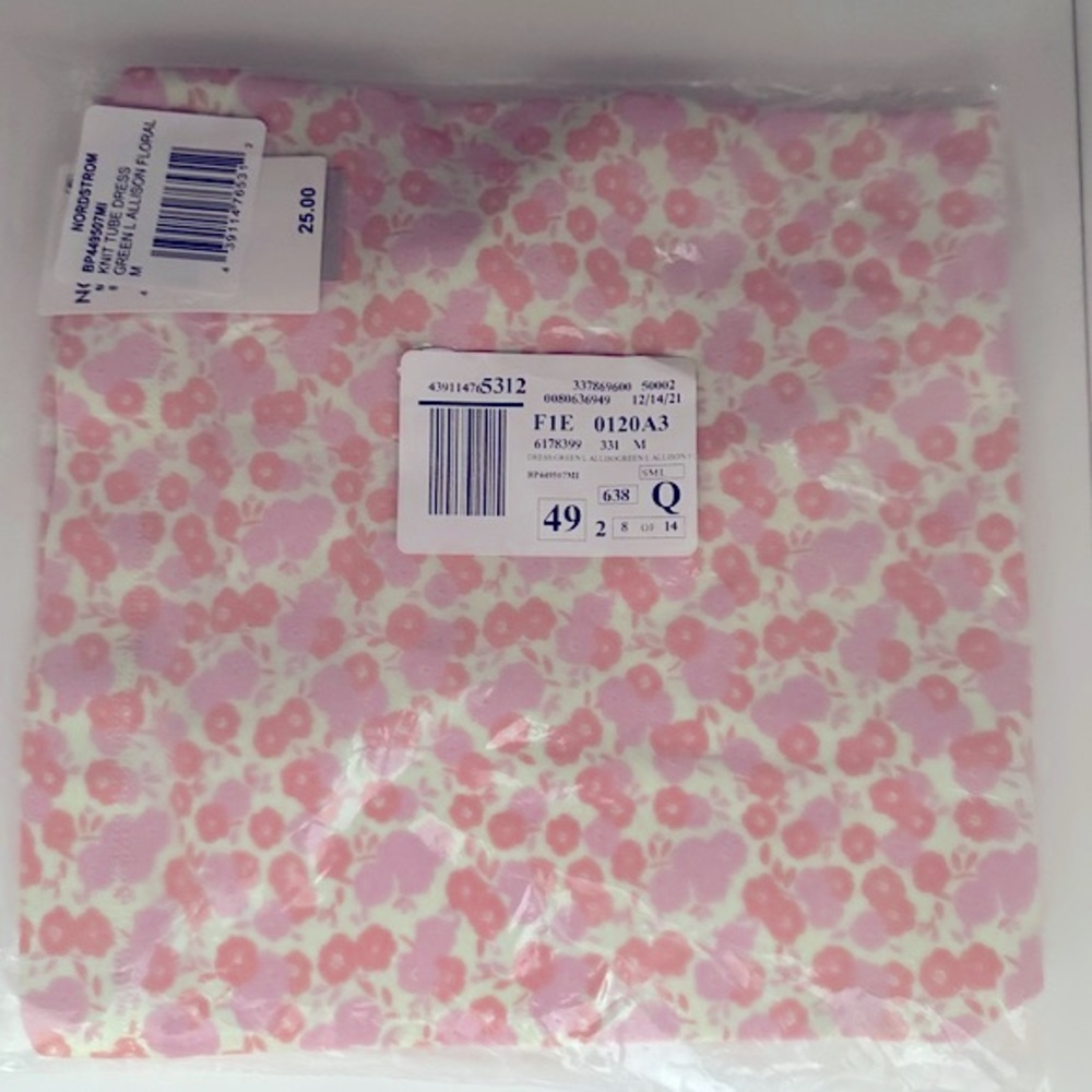 stretchy tube dress | bodycon | mini petal print | Brand NEW with TAGS | M - Picture 7 of 13